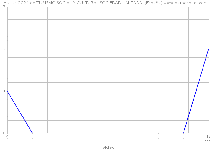 Visitas 2024 de TURISMO SOCIAL Y CULTURAL SOCIEDAD LIMITADA. (España) 