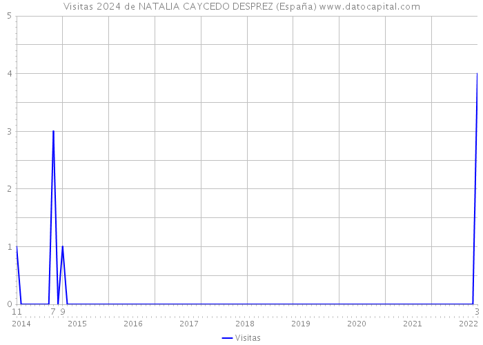 Visitas 2024 de NATALIA CAYCEDO DESPREZ (España) 