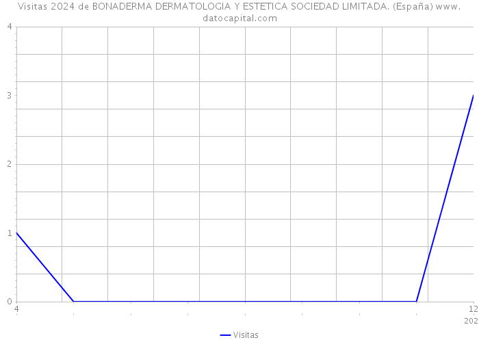 Visitas 2024 de BONADERMA DERMATOLOGIA Y ESTETICA SOCIEDAD LIMITADA. (España) 