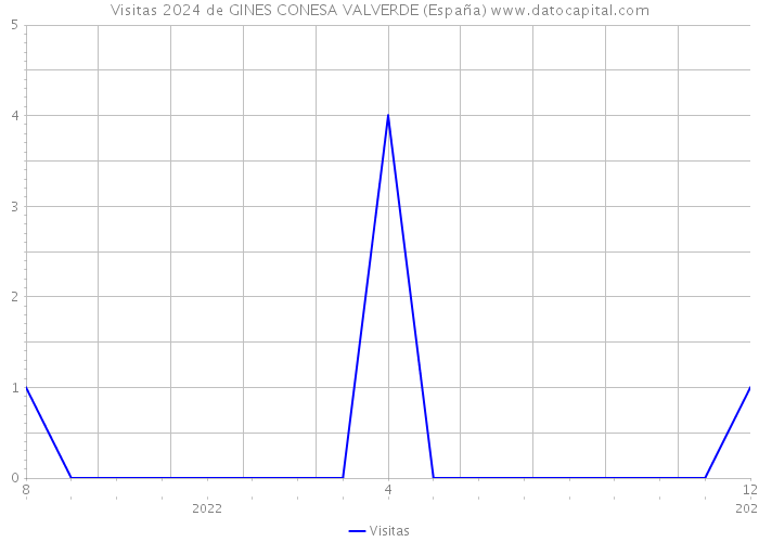 Visitas 2024 de GINES CONESA VALVERDE (España) 