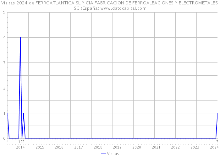 Visitas 2024 de FERROATLANTICA SL Y CIA FABRICACION DE FERROALEACIONES Y ELECTROMETALES SC (España) 