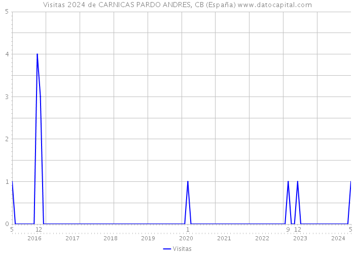Visitas 2024 de CARNICAS PARDO ANDRES, CB (España) 