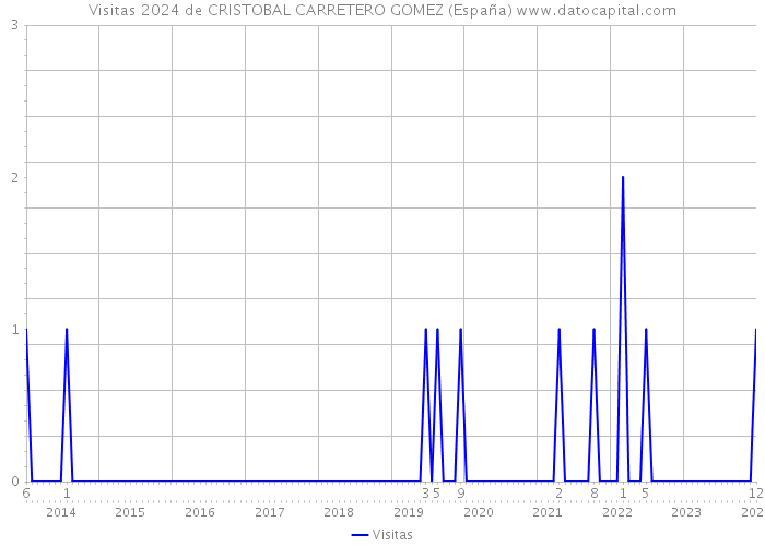 Visitas 2024 de CRISTOBAL CARRETERO GOMEZ (España) 