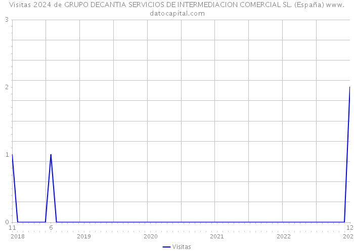 Visitas 2024 de GRUPO DECANTIA SERVICIOS DE INTERMEDIACION COMERCIAL SL. (España) 