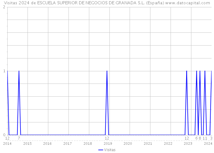 Visitas 2024 de ESCUELA SUPERIOR DE NEGOCIOS DE GRANADA S.L. (España) 