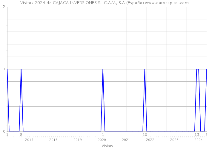 Visitas 2024 de CAJACA INVERSIONES S.I.C.A.V., S.A (España) 