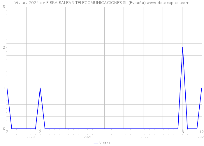 Visitas 2024 de FIBRA BALEAR TELECOMUNICACIONES SL (España) 