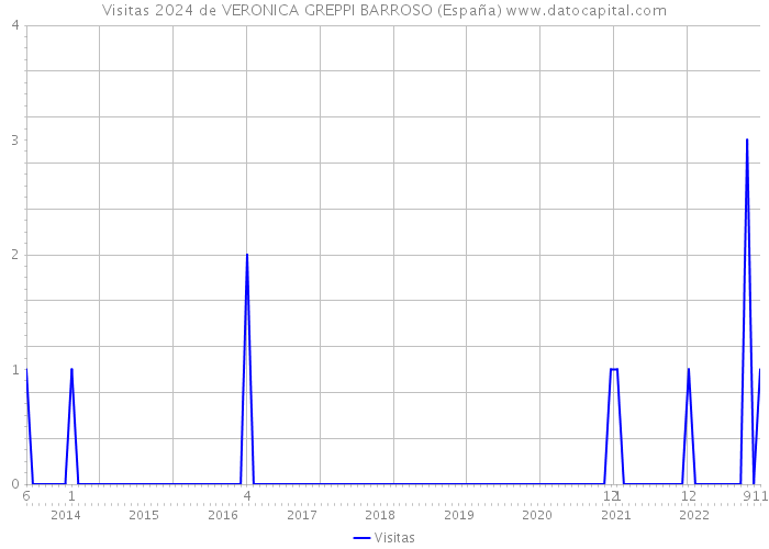 Visitas 2024 de VERONICA GREPPI BARROSO (España) 
