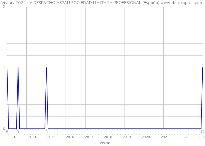 Visitas 2024 de DESPACHO ASPAU SOCIEDAD LIMITADA PROFESIONAL (España) 