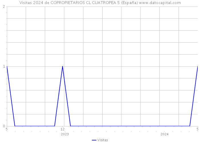 Visitas 2024 de COPROPIETARIOS CL CUATROPEA 5 (España) 