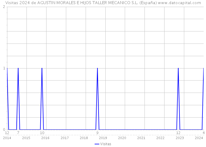 Visitas 2024 de AGUSTIN MORALES E HIJOS TALLER MECANICO S.L. (España) 