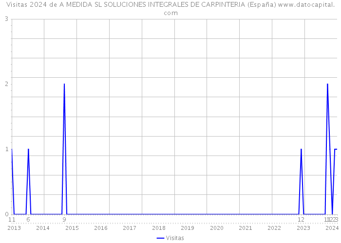Visitas 2024 de A MEDIDA SL SOLUCIONES INTEGRALES DE CARPINTERIA (España) 