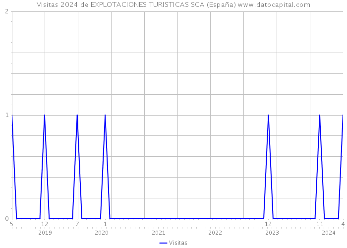 Visitas 2024 de EXPLOTACIONES TURISTICAS SCA (España) 