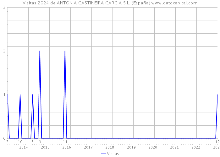 Visitas 2024 de ANTONIA CASTINEIRA GARCIA S.L. (España) 