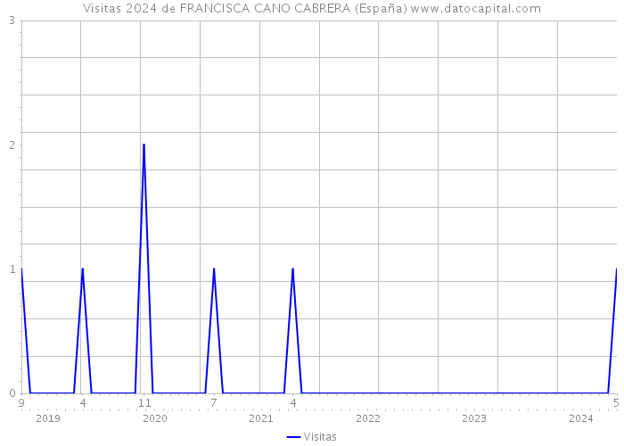 Visitas 2024 de FRANCISCA CANO CABRERA (España) 