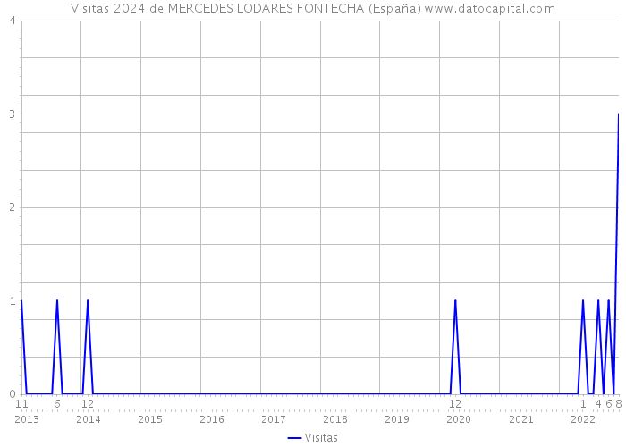 Visitas 2024 de MERCEDES LODARES FONTECHA (España) 