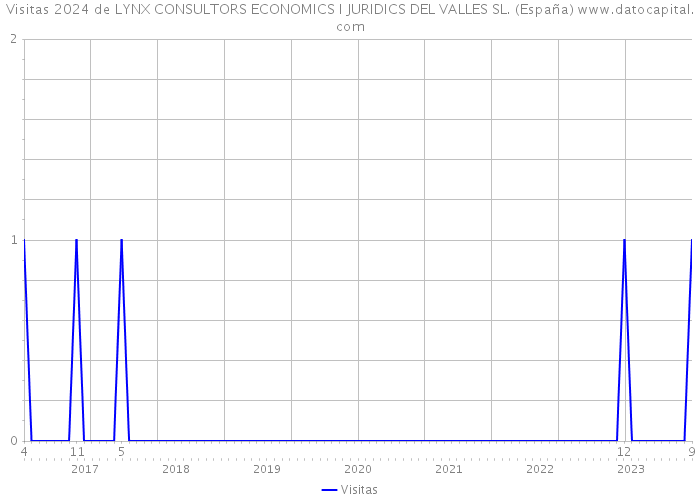 Visitas 2024 de LYNX CONSULTORS ECONOMICS I JURIDICS DEL VALLES SL. (España) 