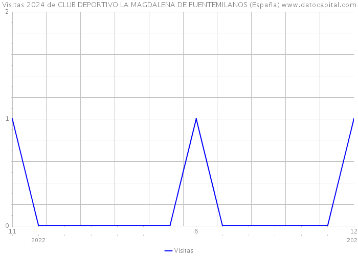 Visitas 2024 de CLUB DEPORTIVO LA MAGDALENA DE FUENTEMILANOS (España) 