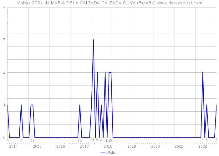 Visitas 2024 de MARIA DE LA CALZADA CALZADA OLIVA (España) 