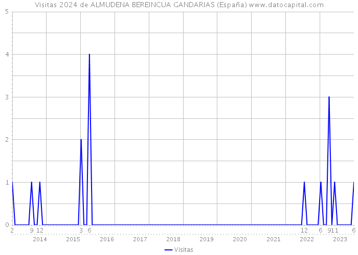 Visitas 2024 de ALMUDENA BEREINCUA GANDARIAS (España) 
