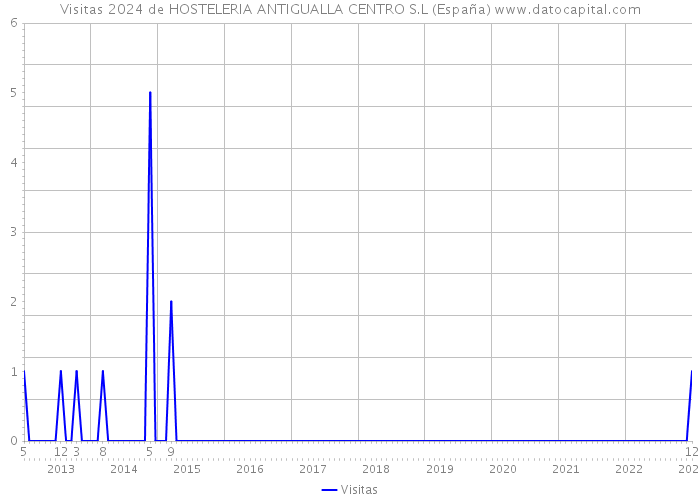 Visitas 2024 de HOSTELERIA ANTIGUALLA CENTRO S.L (España) 