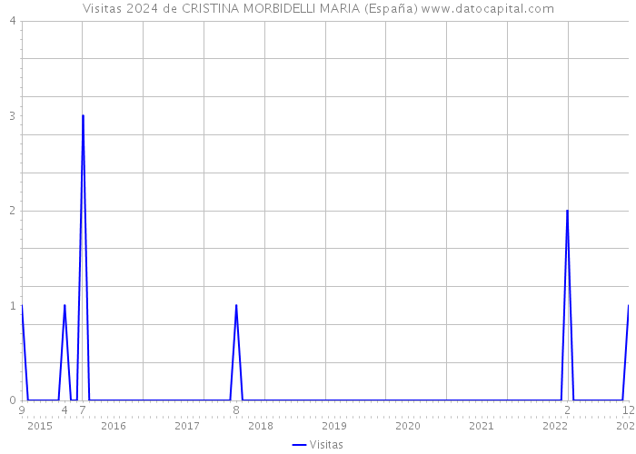 Visitas 2024 de CRISTINA MORBIDELLI MARIA (España) 