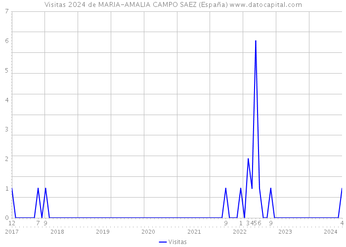 Visitas 2024 de MARIA-AMALIA CAMPO SAEZ (España) 