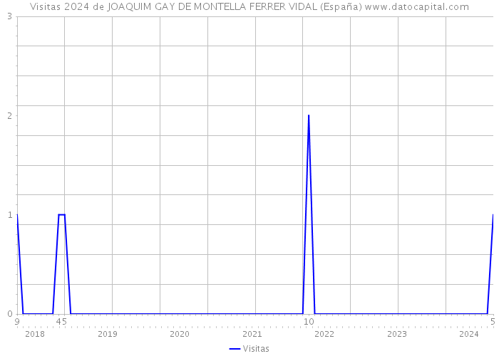 Visitas 2024 de JOAQUIM GAY DE MONTELLA FERRER VIDAL (España) 