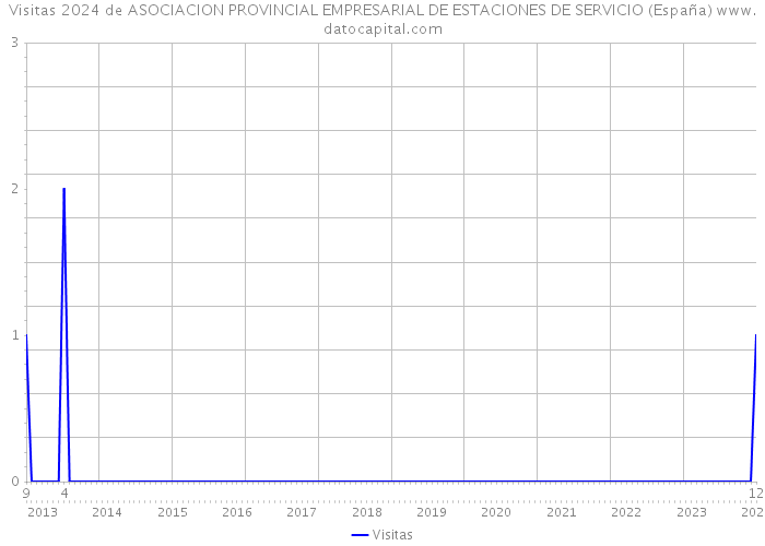Visitas 2024 de ASOCIACION PROVINCIAL EMPRESARIAL DE ESTACIONES DE SERVICIO (España) 