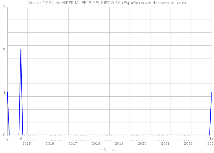 Visitas 2024 de HIPER MUEBLE DEL RIEGO SA (España) 