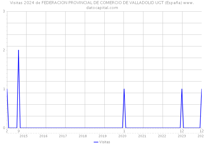 Visitas 2024 de FEDERACION PROVINCIAL DE COMERCIO DE VALLADOLID UGT (España) 
