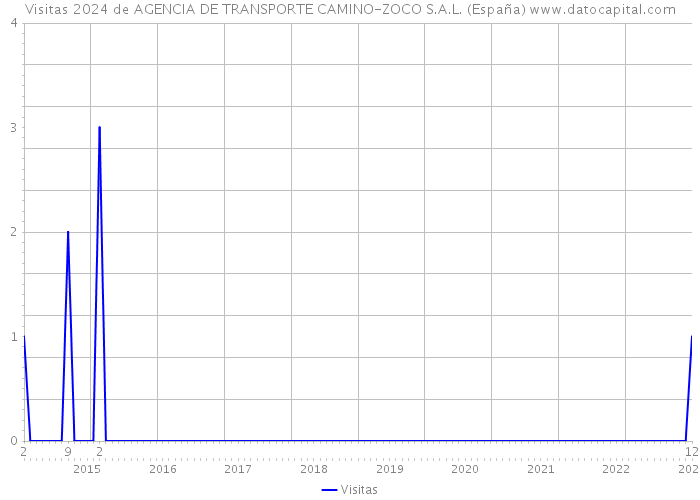 Visitas 2024 de AGENCIA DE TRANSPORTE CAMINO-ZOCO S.A.L. (España) 
