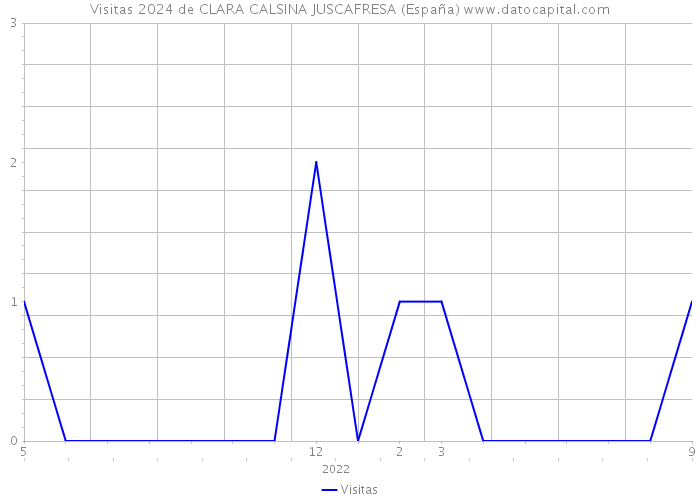 Visitas 2024 de CLARA CALSINA JUSCAFRESA (España) 
