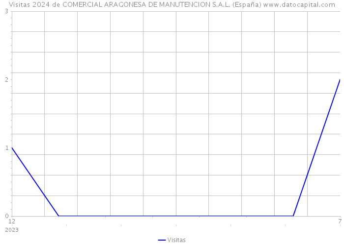 Visitas 2024 de COMERCIAL ARAGONESA DE MANUTENCION S.A.L. (España) 