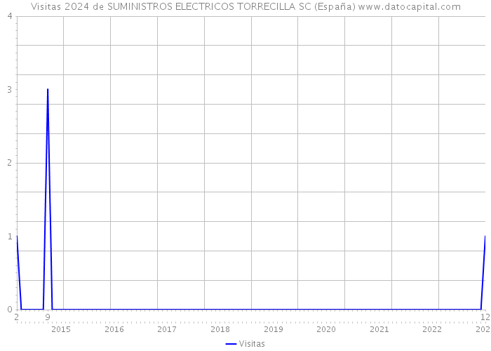 Visitas 2024 de SUMINISTROS ELECTRICOS TORRECILLA SC (España) 
