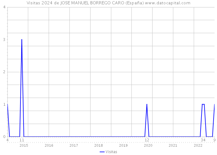 Visitas 2024 de JOSE MANUEL BORREGO CARO (España) 