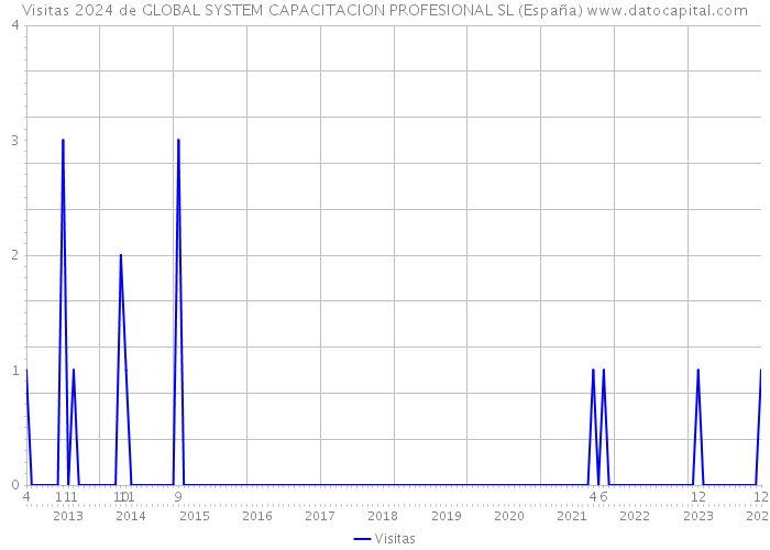 Visitas 2024 de GLOBAL SYSTEM CAPACITACION PROFESIONAL SL (España) 