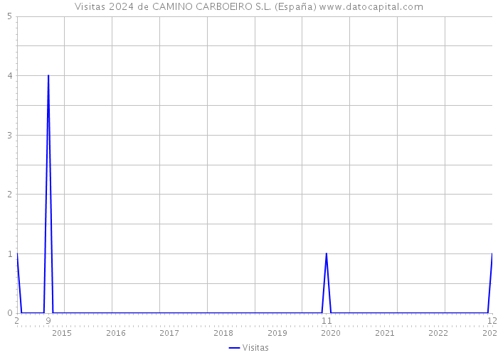 Visitas 2024 de CAMINO CARBOEIRO S.L. (España) 