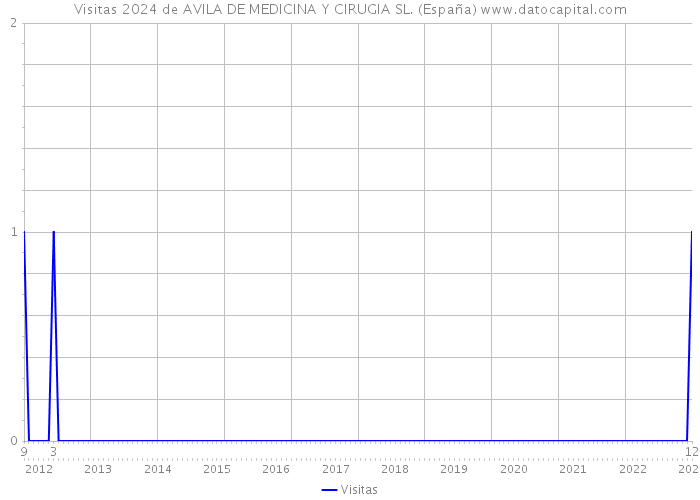 Visitas 2024 de AVILA DE MEDICINA Y CIRUGIA SL. (España) 