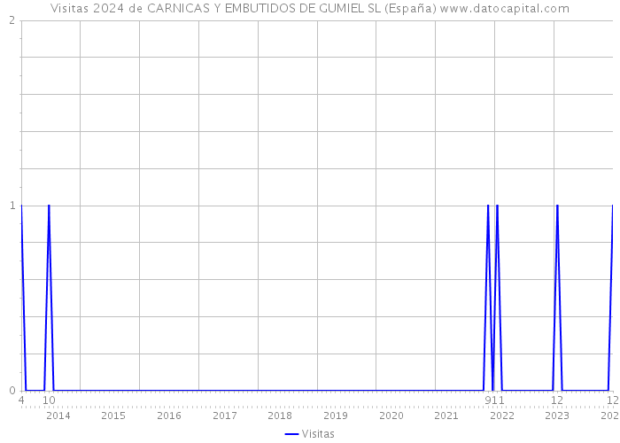 Visitas 2024 de CARNICAS Y EMBUTIDOS DE GUMIEL SL (España) 