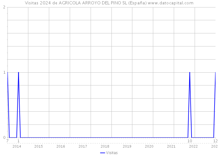 Visitas 2024 de AGRICOLA ARROYO DEL PINO SL (España) 