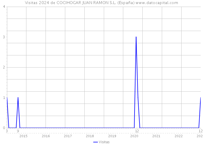 Visitas 2024 de COCIHOGAR JUAN RAMON S.L. (España) 