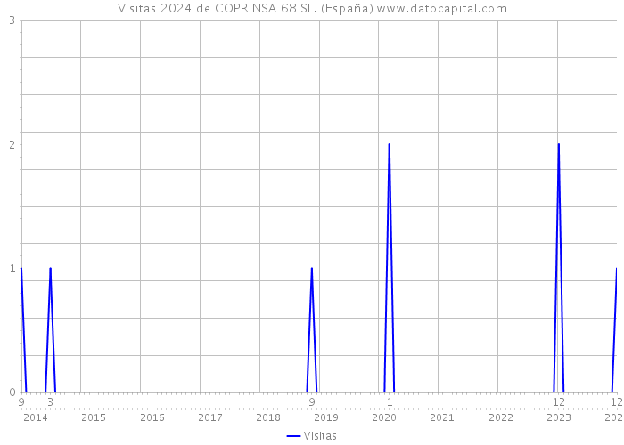 Visitas 2024 de COPRINSA 68 SL. (España) 