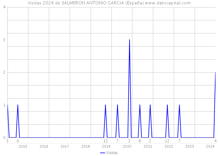 Visitas 2024 de SALMERON ANTONIO GARCIA (España) 