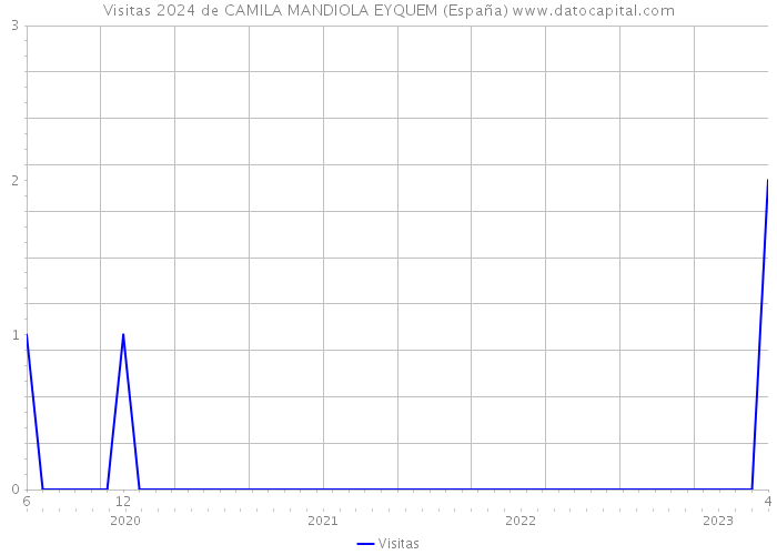 Visitas 2024 de CAMILA MANDIOLA EYQUEM (España) 