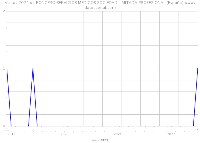 Visitas 2024 de RONCERO SERVICIOS MEDICOS SOCIEDAD LIMITADA PROFESIONAL (España) 