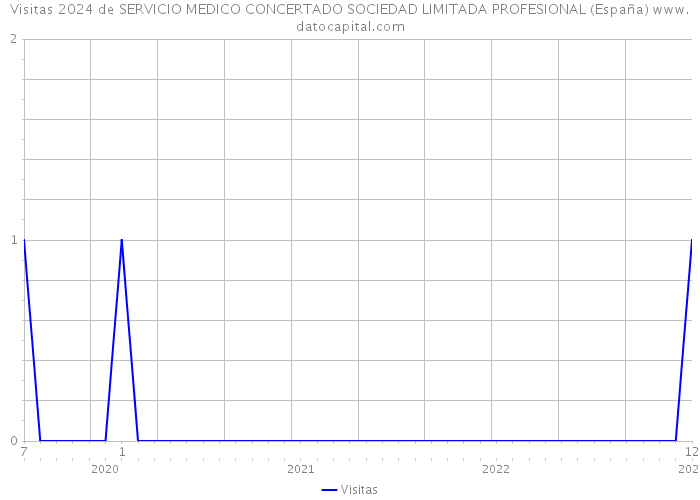 Visitas 2024 de SERVICIO MEDICO CONCERTADO SOCIEDAD LIMITADA PROFESIONAL (España) 
