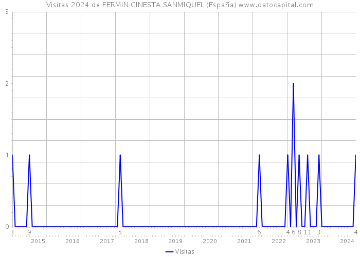 Visitas 2024 de FERMIN GINESTA SANMIQUEL (España) 