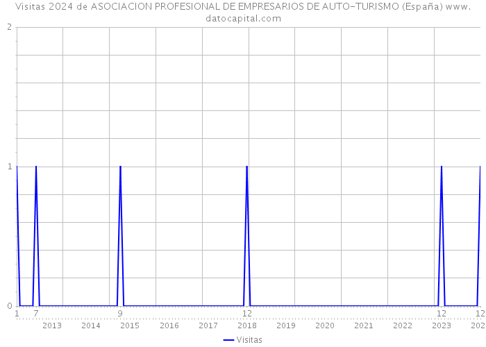 Visitas 2024 de ASOCIACION PROFESIONAL DE EMPRESARIOS DE AUTO-TURISMO (España) 