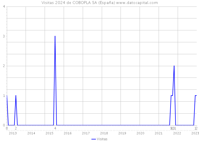 Visitas 2024 de COBOPLA SA (España) 
